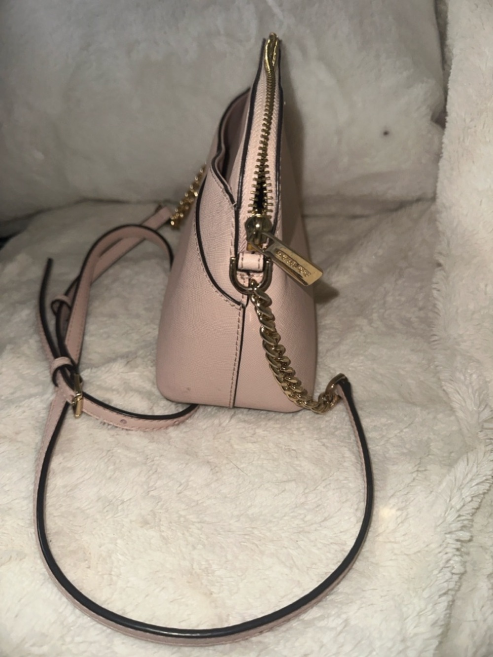 MICHAEL KORS Blush Pink Saffiano Leather Crossbody Bag - Picture 2 of 8